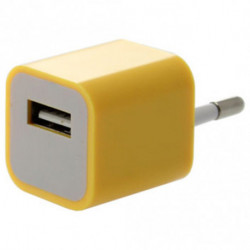 Apple Adaptateur secteur USB jaune (chargeur pour iPhone et iPod)