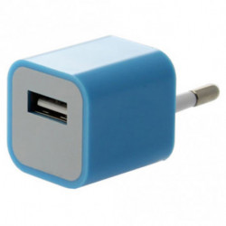 Apple Adaptateur secteur USB bleu (chargeur pour iPhone et iPod)