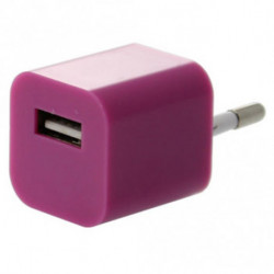 Apple Adaptateur secteur USB violet (chargeur pour iPhone et iPod)
