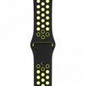 Apple Bracelet Sport Nike Noir/Volt 38mm (S/M et M/L)