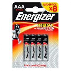 Energizer Max Powerseal 8 piles 1,5V alcalines AAA (lot de 2)