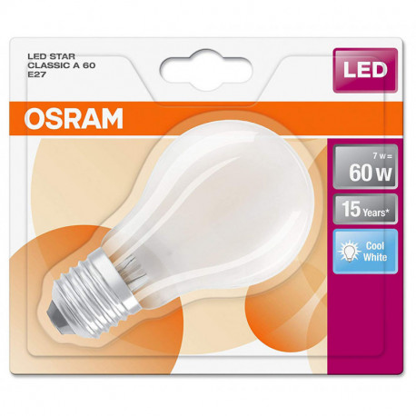 Osram ampoule LED Star Classic E27 7W (60W) blanc froid (lot de 2)