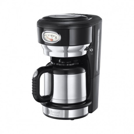 Russell Hobbs Cafetière Isotherme Retro Noir 1000W 8 Tasses 21711-56