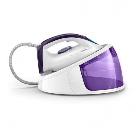 Philips Centrale Vapeur FastCare Compact Blanc et Violet GC6704/30