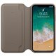 Apple Étui folio en cuir pour iPhone X - Taupe