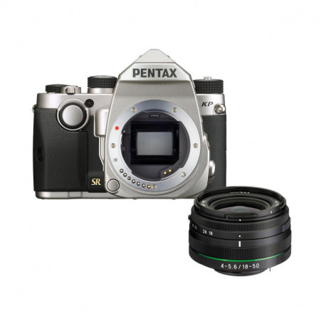 Pentax Appareil Photo Reflex KP Silver + 18-50mm