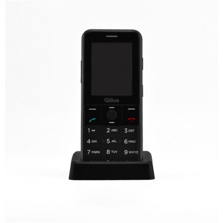 Qilive Téléphone Portable Senior Double Sim - Noir