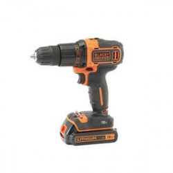 Black & Decker Perceuse à Percussion Sans Fil 18V - 2Ah BCD701D1K