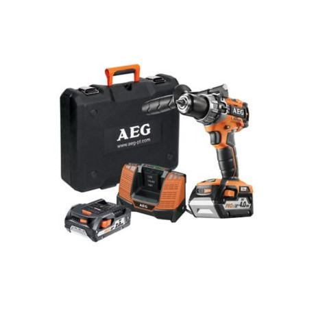 AEG Perceuse à percussion sans fil Pro18V BSB18C2BL 18V 2Ah/4Ah