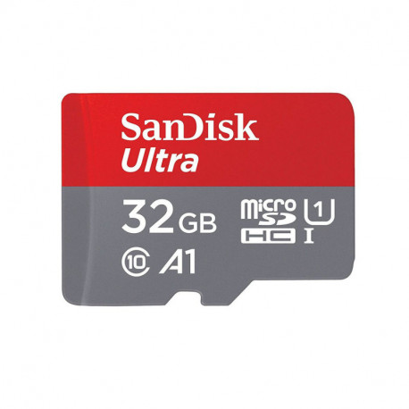 Sandisk Carte mémoire micro SDHC Ultra UHS-I - 32 Go + Adaptateur SD