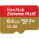 Sandisk Carte Micro SD microSD EXT PLUS 64Go