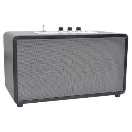 Iggy Pop Enceinte portable Bluetooth - Iggy Pop YP70 - Noir/Aluminium