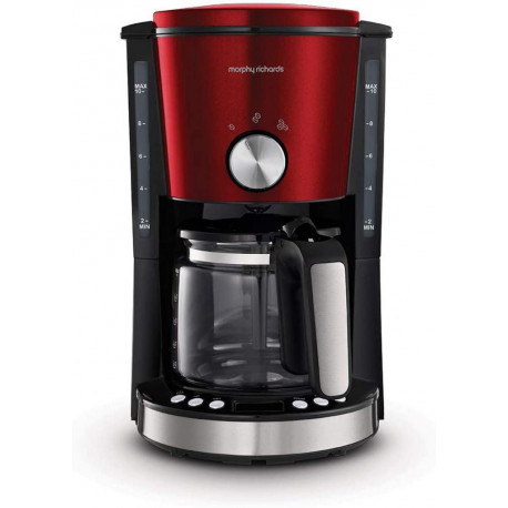 Morphy Richards Evoke Cafetière programmable - M162522EE - Rouge