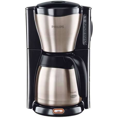 Philips Cafetière Isotherme HD Noir Inox 1000W 15 Tasses 7546/20