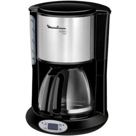 Moulinex Cafetière programmable Subito Timer noir / inox FG362810