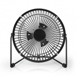 Nedis Metal Mini Fan 15cm Diameter USB Powered Black