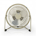 Nedis Metal Mini Fan 15cm Diameter USB Powered Grey