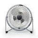 Nedis Metal Mini Fan 15cm Diameter USB Powered Chrome