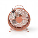 Nedis Ventilateur de Bureau Rétro Diamètre 25cm 2 Vitesses Rose Vintage