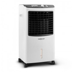 oneConcept MCH-2 v2 Rafraichisseur d'air sur roulettes 65W 400m³-h - Ventilateur 3 niveaux, humidificateur et nettoyeur - Blanc