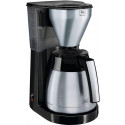 Melitta Cafetière Isotherme Noir Acier Inoxydable 1050W 10 Tasses 1010-11