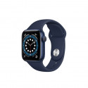 Apple Watch Series 6 GPS Aluminium Bleu de 40 mm Bracelet Sport Marine intense MG143 (late 2020)