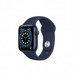 Apple Watch Series 6 GPS Cellular Aluminium Bleu de 40 mm Bracelet Sport Marine M06Q3 (late 2020)