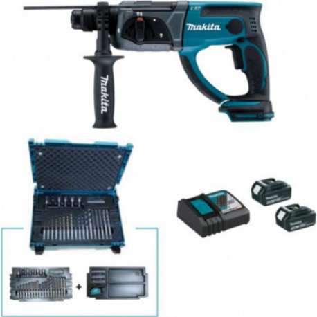 Makita Perfo-burineur SDS-Plus 18 V Li-Ion 3 Ah 20 mm DHR202FJX5