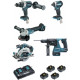 Makita Ensemble de 5 machines 18 V Li-Ion 5 Ah (DDF481 + DTD154 + DGA506 + DHR243 + DHS680) Makita DLX5038PTJ