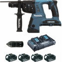 Makita Perfo-burineur SDS-Plus 36 V 2x18 V Li-Ion 5 Ah 26 mm (4 batteries) MAKPAC Makita DHR264PT4J