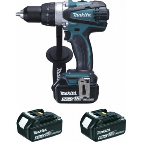 Makita Perceuse visseuse 18 V Li-Ion 5 Ah Ø 13 mm (3 batteries) DDF458RT3J