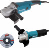 Makita Pack meuleuses Ensemble de 2 machines (9558HNRG + GA9020)