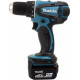 Makita Perceuse visseuse sans fil 14,4 Volts Li-Ion 4 Ah Ø diamètre 13mm DDF446RMJ