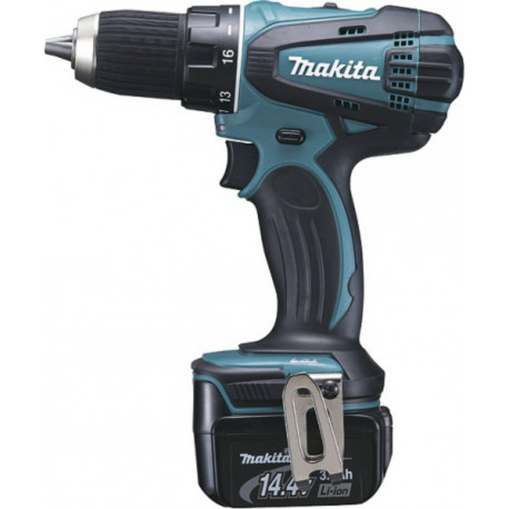 Makita Perceuse visseuse Li-Ion 14,4 Volts 3 Ah diamètre 13 mm modèle DDF446RFJ