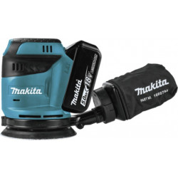 Makita Ponceuse excentrique 18 Volts 5 Ah 125 mm DBO180RTJ