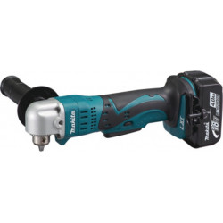 Makita Perceuse visseuse d'angle 18 Volts Li-Ion 4 Ah diamètre 10 mm à clé modèle DDA350RMJ