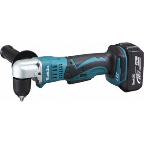 Makita Perceuse visseuse d'angle 18 Volts Li-Ion 4 Ah diamètre 10 mm Auto-serrant modèle DDA351RMJ