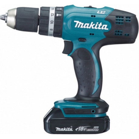 Makita Perceuse visseuse à percussion Li-Ion 18 Volts 1,5 Ah diamètre 13 mm modèle DHP453RYJ