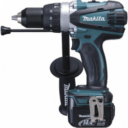 Makita Perceuse visseuse à percussion Li-Ion 14,4 Volts 3 Ah diamètre 13 mm modèle BHP448RFJ