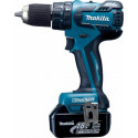 Makita Perceuse visseuse à percussion 18 volts 3 Ah li-ion x2 BHP459RFE