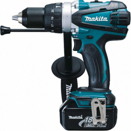 Makita perceuse visseuse à percussion sans fil 18 volts 3 Ah + 2 batteries li-ion BHP458RFE