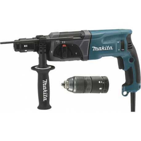 Makita Perforateur sds 780W + mandrin interchangeable + led HR2470FT