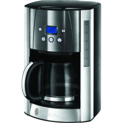 Russell Hobbs Cafetière Programmable Luna Gris Inox 1000W 12 Tasses 23241-56