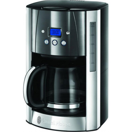 Russell Hobbs Cafetière Programmable Luna Gris Inox 1000W 12 Tasses 23241-56