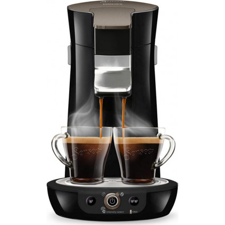 Philips Cafetière à Dosettes Senseo Noir 1450W 2 Tasses HD6564/61