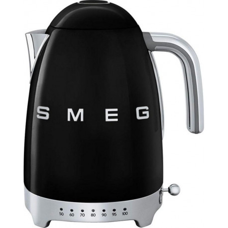 Smeg Bouilloire Température Réglable Noir 2400W 1,7L KLF04