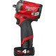 Milwaukee Boulonneuse à choc compacte FUEL 12V 4Ah + 2Ah Carré 3/8” 339 Nm M12 FIW38-422X