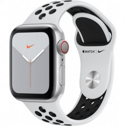 Apple Watch Montre connectée Nike 40 MM Alu Platine/Noir Series 5 Cel