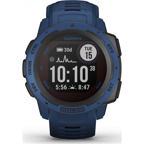 Garmin Montre connectée Montre sport Instinct Solar Tidal Blue/Graphite