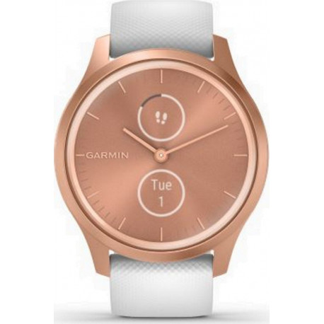 Garmin Montre connectée Bracelet connecté VIVOMOVE STYLE ROSE Gold White